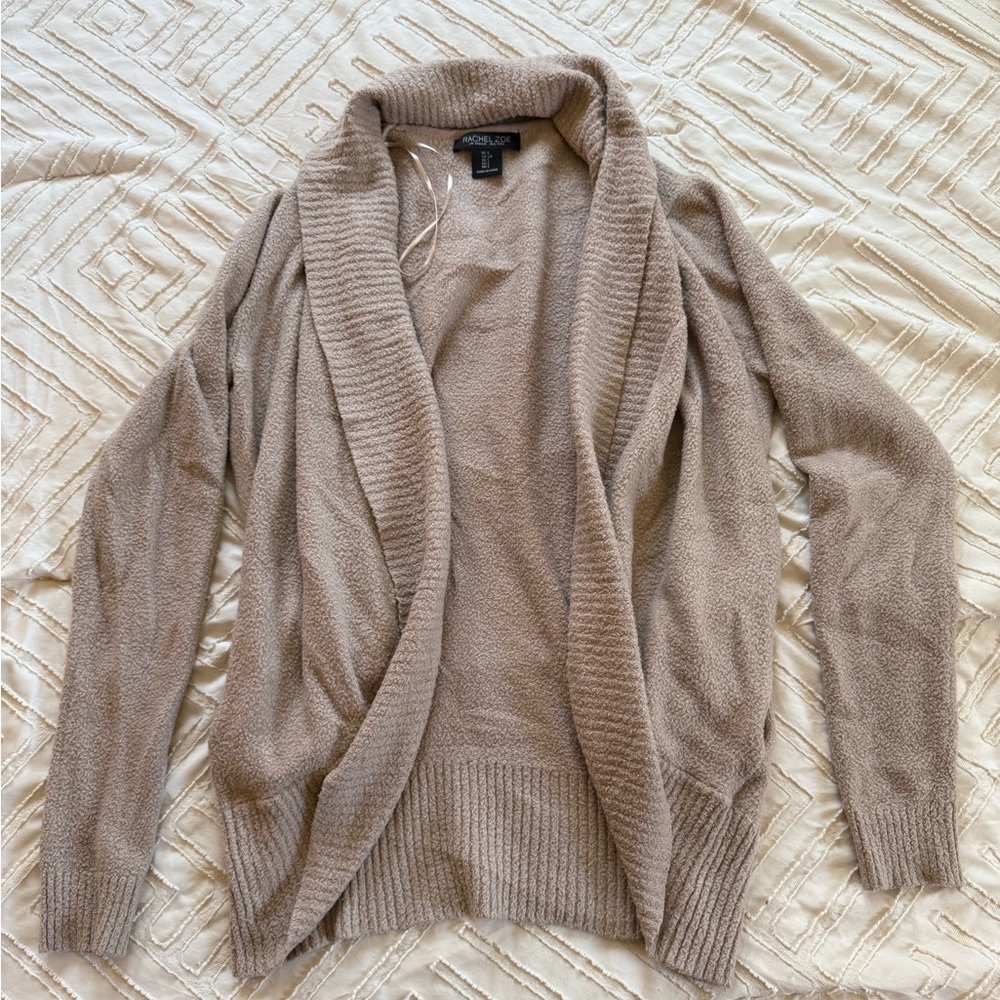 Super soft oversized long tan cardigan
